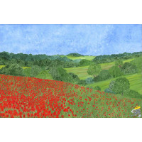 Scarlet Fields by Irene Tyack